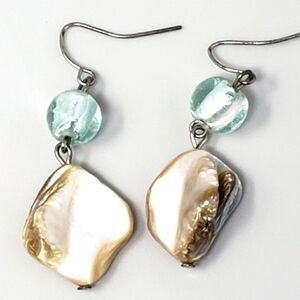 Natural Shell Drop Earrings